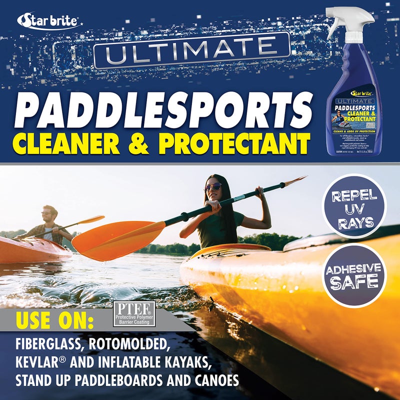 STAR BRITE Ultimate Paddlesports Cleaner & Protectant - Kayak, Canoe, Paddleboard UV Protective Spray - Fiberglass, Kevlar, Plastic Compatible - 22 OZ (096022) - Image 3